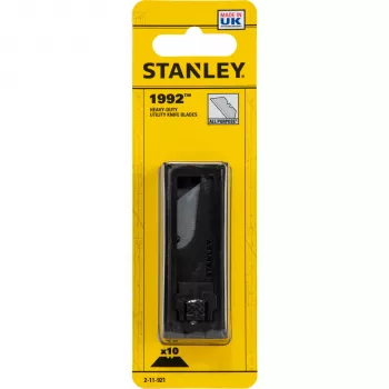 STANLEY BLACK&DECKER Stanley universeelmesjes 1992 10 stuks – hoogwaardige trapeziummesjes van koolstofstaal voor standaard cutters