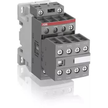 ABB NF44E hulprelais, 4NO+4NC, 24-60V AC/20-60V DC elektronische spoel, schroefaansluitingen, DIN-rail