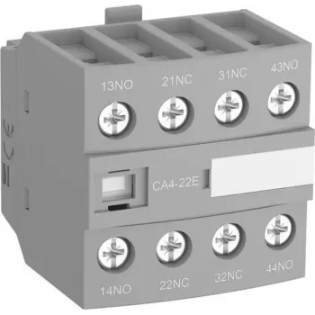 ABB CA4-40E hulpschakelblok, 4 NO, frontbevestiging, schroefklemmen
