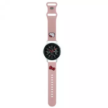Hello Kitty universele siliconen armband 22 mm roze Kitty-kop ontwerp