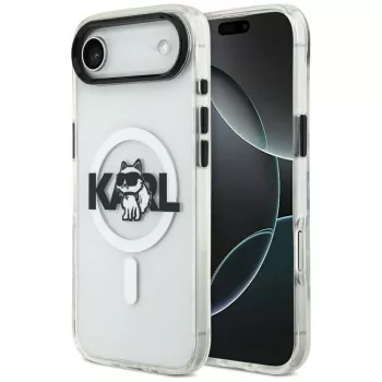 Karl Lagerfeld IML Choupette Sketch Logo MagSafe-hoesje voor iPhone Air, Transparant