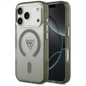 GUESS IML Gradient Triangle Logo MagSafe-hoesje voor iPhone 17 Pro - khaki
