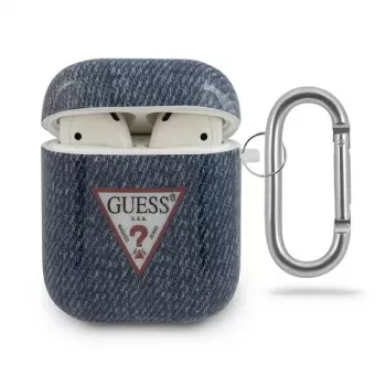 GUESS GUACA2TPUJULDB AirPods 1/2 hoesje Donkerblauw Jeans Collection