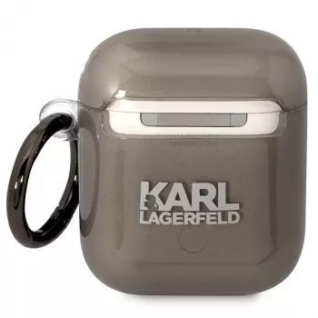Karl Lagerfeld KLA2HNIKTCK AirPods 1/2 hoesje zwart Karl's Head
