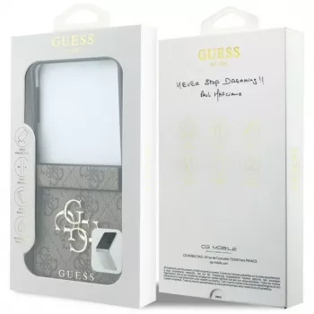 GUESS Big 4G Logo hard case voor Samsung Galaxy Z Flip4 - bruin