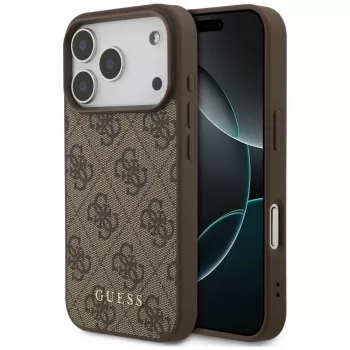 GUESS 4G Classic hoesje voor iPhone 18 Pro / 17 Pro - bruin