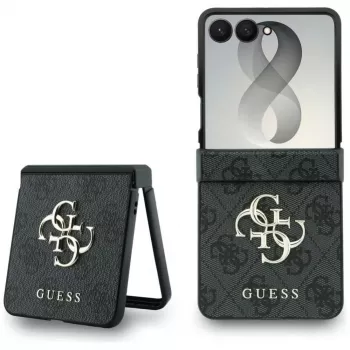 GUESS Big 4G Logo Hoesje voor Samsung Galaxy Z Flip 5 - Zwart