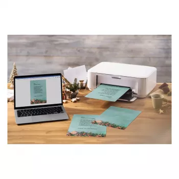 SIGEL DP642 Kerstbriefpapier, groen kerstmotief, A4, 90 g/m2, 100 vellen