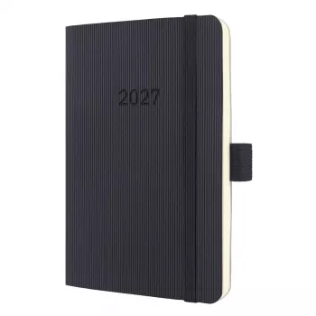 Sigel Conceptum C2723 Weekkalender 2027, ca. A6, Softcover, zwart