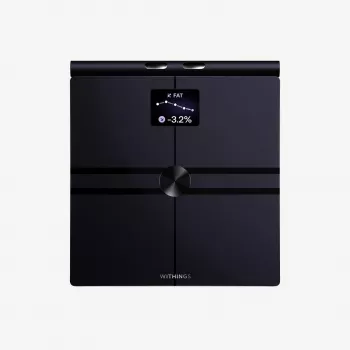 Withings Body Fit slimme weegschaal met segmentale lichaamssamenstelling, stofwisselings- en hartgezondheidsanalyse, medisch hulpmiddel, zwart