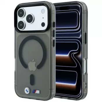 BMW M IML Glossy Metal Logo & Trims MagSafe-hoesje voor iPhone 18 Pro / 17 Pro - zwart