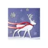 Sigel kerstkaart Winter's Eve glanzend DIN lang 105 x 210 mm, 10 kaarten met enveloppen