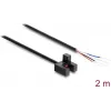 Delock lichtsluis vorkvormig 5 mm type F met 4 open kabeleinden PNP L/D omschakelbaar 2 m