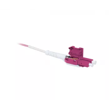 SYNERGY21 OM4 LC naar LC duplex uniboot push-pull glasvezel-patchkabel, 5m, aqua, LSZH, 2mm