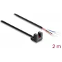 Delock lichtsluis vorkvormig 5 mm L-type met 4 open kabeleinden PNP L/D omschakelbaar 2 m