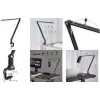LogiLink microfoon-articulated arm statief, 840 mm, zwart, volledig verstelbaar, 360° draaibaar, tafelklem, staal