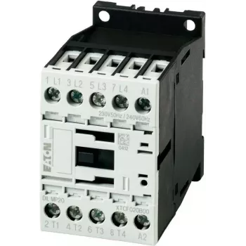 Eaton DILM9-10 vermogenscontactor, 3-polig + 1NO, 230V AC 50Hz / 240V AC 60Hz spoel, 9A AC-3, 4kW, DIN-rail