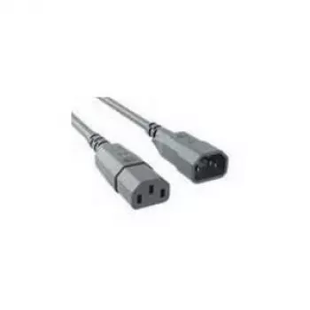 Bachmann Stroomverlengkabel IEC C14 naar C13, 0,75 m, Grijs