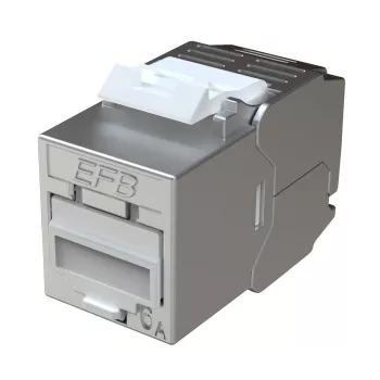 EFB Elektronik E-200130 Keystone slim/short Cat.6A afgeschermde zinkspuitgiet 10G module