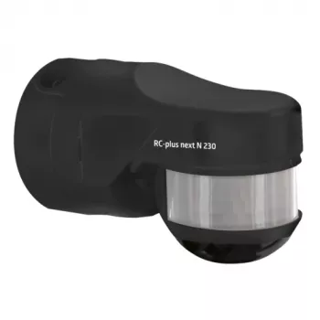 BEG RC-plus next N 230 zwart bewegingssensor met 230° detectiebereik en onderkruipbescherming