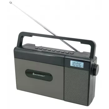 Soundmaster RCD1170SW draagbare cd-radio met FM, Bluetooth, USB & oplaadbare accu - zwart