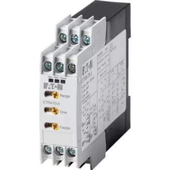 Eaton ETR4-70-A multifunctioneel tijdrelais, 24-240 V AC/DC, 2 wisselcontacten, 0,05 s-100 h, DIN-rail