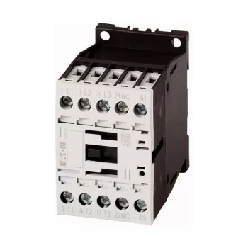 EATON Moeller DILM9-01 24 V DC 3-polig contactor, 9 A, 4 kW, 1 NC hulpcontact, schroefaansluitingen, DIN-railmontage