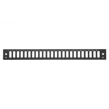 EQUIP 19 inch 1U rack-montage glasvezel-patchpanel, 24x SC-duplex, 48-vezel multimode OM3/OM4, staal, zwart