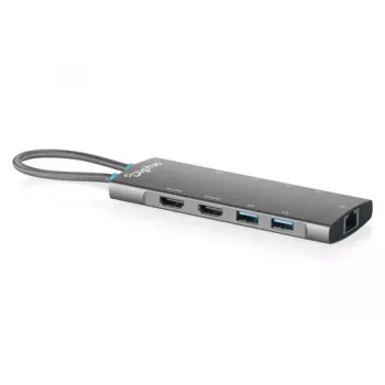 DIGITUS DA-70922 USB-C-dockingstation, 9 poorten, 2x HDMI, USB, RJ45