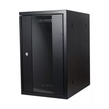 ALLNET 19 inch wandbehuizing verticaal T370 Zwart SMH-serie