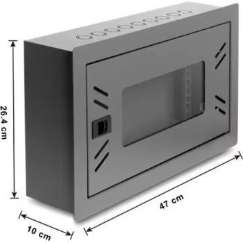 Delock 12 inch netwerkkast met afneembare frontafdekking, 4U, zwart