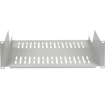 EFB ELEKTRONIK 19 inch 3U vast uittrekframe, 450 mm diep, 36 kg belasting, lichtgrijs RAL 7035