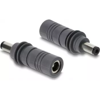 Delock DC 5,5 x 2,1 mm naar DC 5,5 x 2,1 mm adapter, compatibel met Starlink Mini, grijs