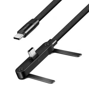 LogiLink USB 2.0 Type-C kabel C/M naar C/M 480 Mbps 240W plat zwart 1,5m