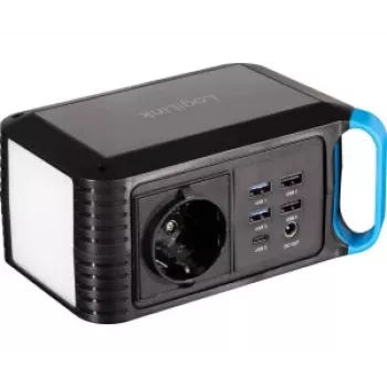 LogiLink powerstation 80W, 256Wh LiFePO4 met 60W USB-C PD, zuivere sinusgolf AC