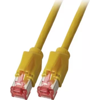 EFB Elektronik K8708GE.050 Cat.6A S/FTP LSZH patchkabel, Daetwyler 7702 TM21, 0,5 m, geel