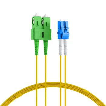 EFB Elektronik duplex-jumper LC-SC/APC 9/125µm OS2 LSZH geel 2,0mm 40m