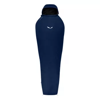 Salewa Micro II 800 synthetische slaapzak 185 cm links-ritssluiting Blauw Depth