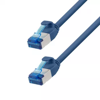 LogiLink Cat.6A slim S/FTP LSZH patchkabel, blauw, 5 m, SlimLine