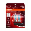 OSRAM NIGHT BREAKER LASER H11 halogeenlamp dubbelpack 12V 55W PGJ19-2, tot 150% helderder, 150m langere lichtbundel, 3900K