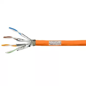 LogiLink Cat.7 600 MHz installatiekabel 23 AWG CCA, S/FTP 30 m, oranje