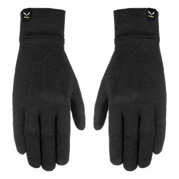 Salewa Cristallo Liner wollen handschoenen zwart maat L