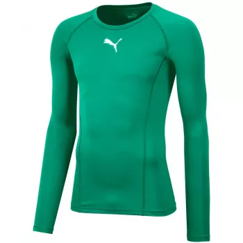 Puma Liga baselayer tee LS pepergroen heren compressie-langarmshirt