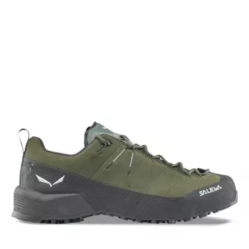 Salewa Wildfire Leather 2 GTX heren-approacheschoen - Faded Green/zwart
