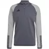 adidas Tiro 23 Competition Trainingsshirt Heren Team Grey Four Slim Fit Kwartrits Langarm AEROREADY Gerecycled Polyester HU1316