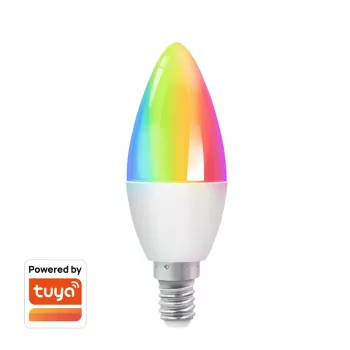 LogiLink WiFi Smart E14-kaarslamp, Tuya-compatibel