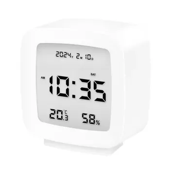 LogiLink digitale wekker, tv-vorm, wit