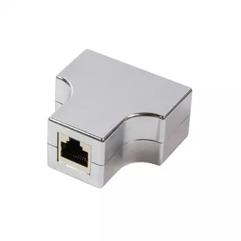 LogiLink T-adapter netwerksplitter RJ45 Cat5e 100 Mbps zwart MP0037