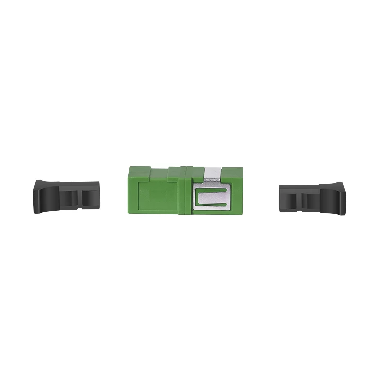 LogiLink FA01SC8 SC simplex APC glasvezeladapter, flensloos, groen, 12-pack