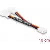 Delock Y-fan kabel 1 x 3-pin bus naar 2 x 3-pin stekker 10 cm